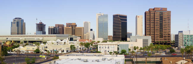 High rise buildings of downtown in Phoenix, USA — Stock Photo