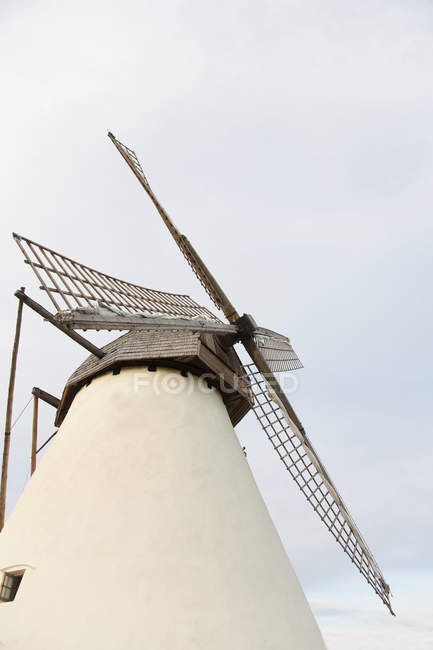 Altmodisches Windmühlengebäude außen, seidla, Estland — Stockfoto