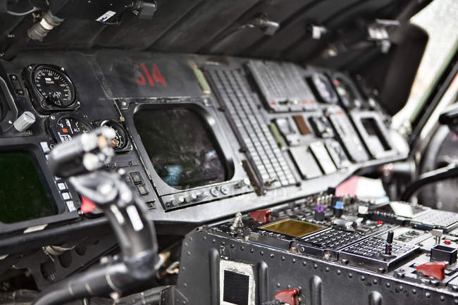 Cockpit d'hélicoptère à Seattle, Washington, USA — Photo de stock