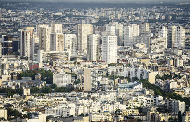 Vista aérea da paisagem urbana de Paris, França — Fotografia de Stock