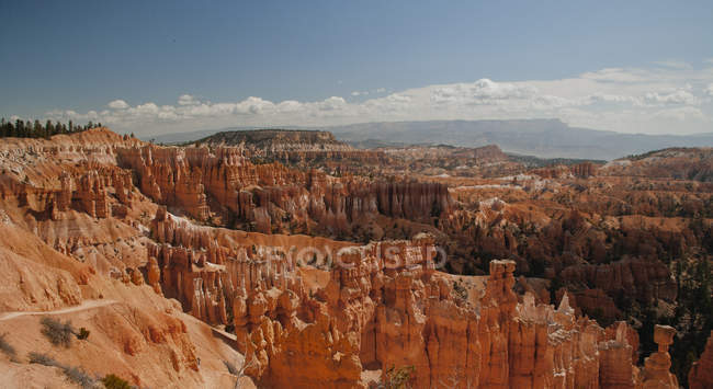 Aerial view of rock formation of Bryce Canyon, Utah, United States — Stock Photo