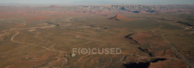 Vista aérea de Valley of Gods, Utah, Estados Unidos — Fotografia de Stock