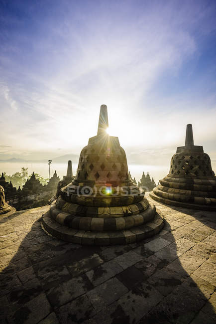 Monument & musée à Borobudur, Jawa Tengah, Indonésie — Photo de stock