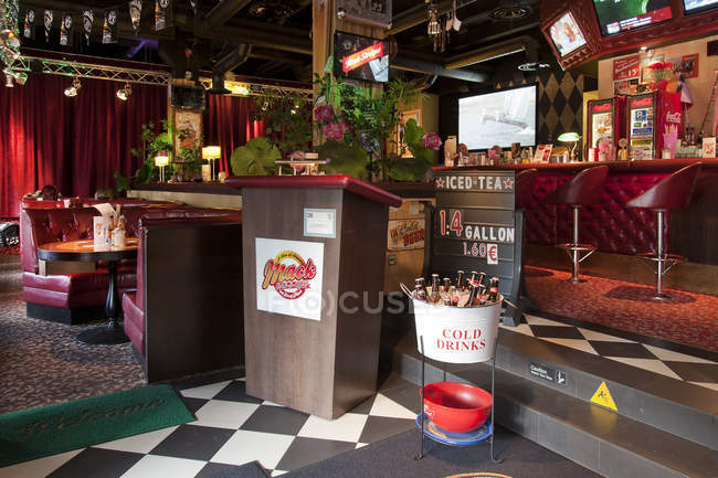 Front section of Americana diner in Tallinn, Estonia — Stock Photo
