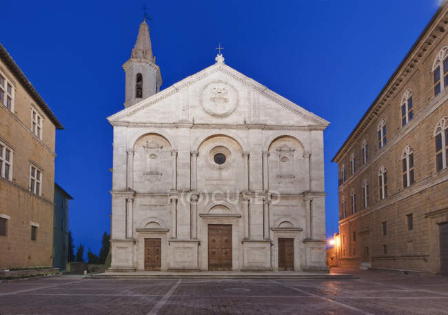 Cathédrale de Pienza, Toscane, Italie — Photo de stock