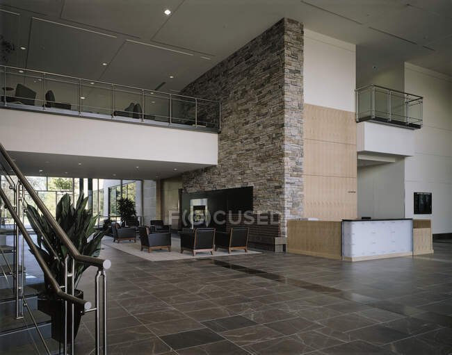 Front Desk and Lobby — Stock Photo