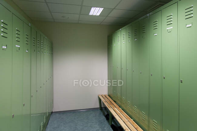 Empty Locker Room Interior — Stock Photo