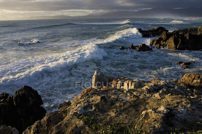 View of the rocky coast near De Kelders, South Africa. — Stock Photo