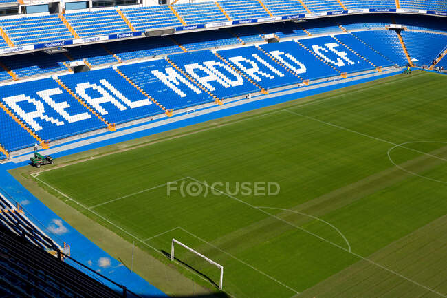 Santiago Bernabeu Stadium of Real Madrid in Madrid, Spain. — Stock Photo