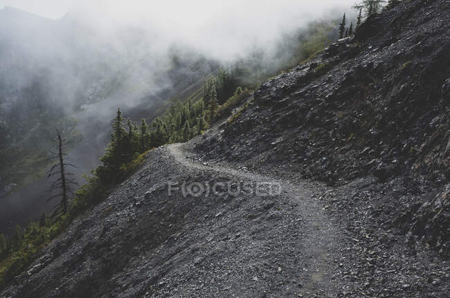 Storm clouds lifting over a remote section of the Pacific Crest Trail — Stock Photo