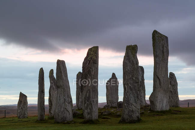 Callanish Standing Stones, Isla de Lewis, Hébridas Exteriores, Escocia, Reino Unido - foto de stock