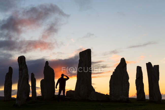 Callanish Standing Stones, Isle of Lewis, Outer Hebrides, Escócia, Reino Unido — Fotografia de Stock