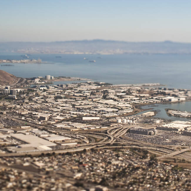 Urban sprawl, the layout of San Francisco — Stock Photo