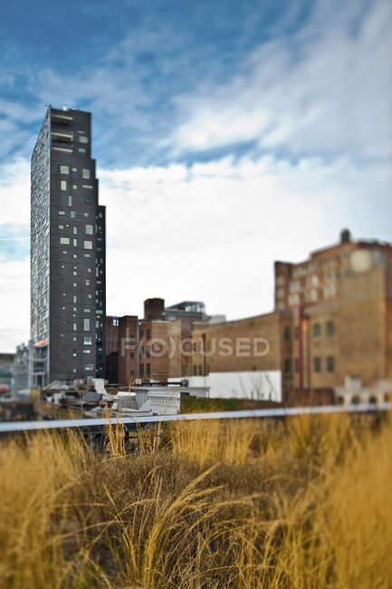 High rise apartment buildings, aerial view — Stock Photo