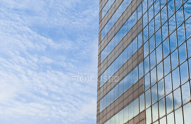 Niedriger Blickwinkel auf Hochhäuser. — Stockfoto