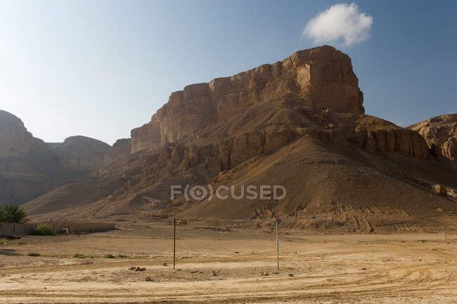Tarim en Wadi Hadhramaut de Yemen del Sur, en la parte sur de la Península Arábiga - foto de stock