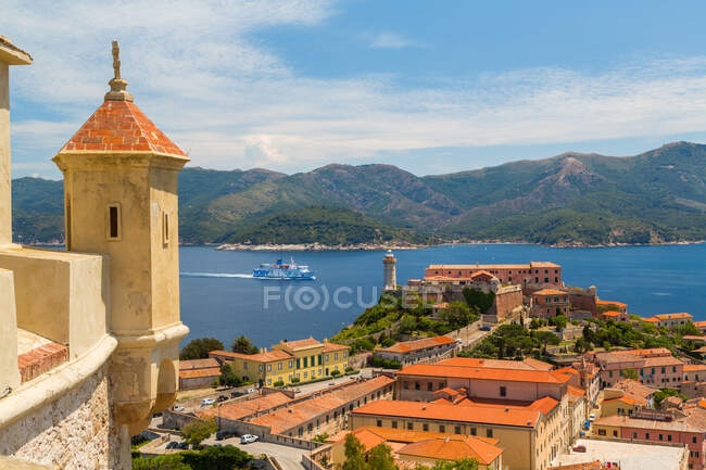 View over Portoferraio, Island of Elba, Italy — Stock Photo