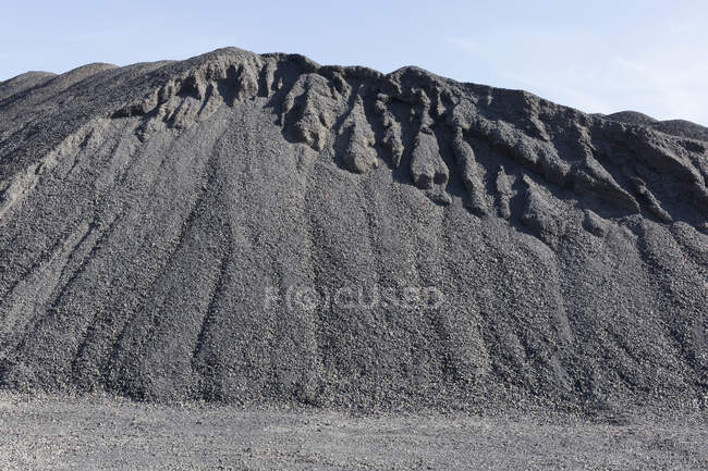 Gravel pile used for road construction and maintenance — Foto stock
