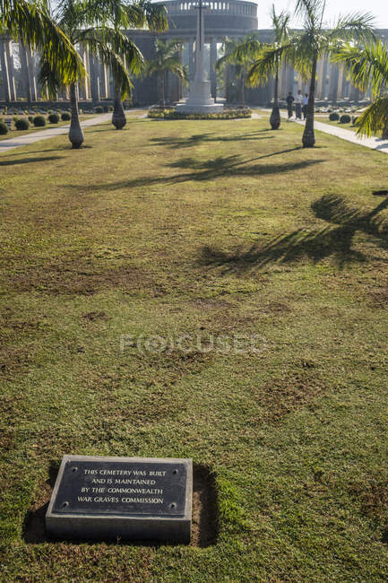 Cimitero commemorativo di guerra di Htauk Kyant a Yangon, Myanmar — Foto stock