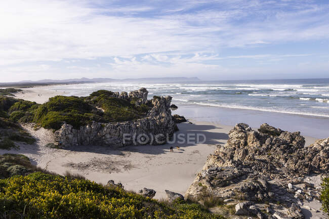 Пляж Уоллкліп на узбережжі Атлантичного океану Західної Капської провінції. — стокове фото