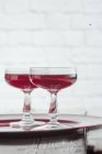 Zwei Gläser Rotwein — Stockfoto