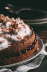 Delicious chocolate cake — Stock Photo