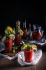 Bloody Mary cocktails — Stock Photo