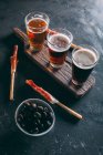 Conjunto de copos de cerveja — Fotografia de Stock
