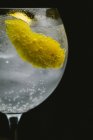 Джин-тоник с лимоном и льдом — стоковое фото