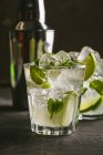 Two glasses with mojito — Stock Photo