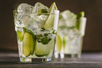 Two glasses with mojito — Stock Photo
