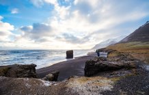 Praia, leste da Islândia — Fotografia de Stock