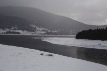Paysage côtier d'hiver — Photo de stock