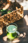 Frullato verde sano — Foto stock