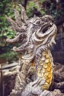 Stone dragon in temple — Stock Photo