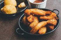 Delicious appetizers fingers and croquettes — Stock Photo