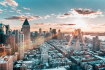 Wintersonne strahlt über New York — Stockfoto