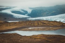 Solheimajokull schöne Landschaft, Island — Stockfoto