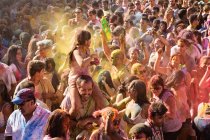 Holi Festival of Monsoon, Lavapies, Madrid — Stock Photo