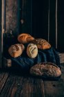 Different types of bread — Stock Photo