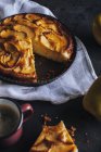 Délicieuse tarte aux pommes — Photo de stock