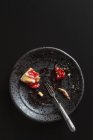 Leerer Teller nach dem Essen von Gebäck — Stockfoto