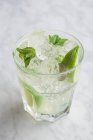 Bicchiere di mojito con rum — Foto stock