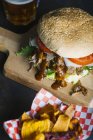 Leckerer Gourmet-Burger — Stockfoto