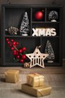 Mesa decorativa para o Natal — Fotografia de Stock