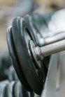 Weights close-up view — Stock Photo