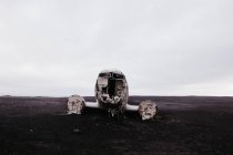 Dacota DC-3 destroços de avião em Solheimasandur — Fotografia de Stock