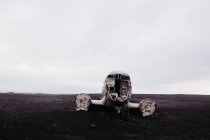 Площині уламки Solheimasandur, Ісландія — стокове фото
