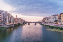 Vista prospectiva do canal de Florença — Fotografia de Stock