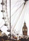Londra occhio ruota traghetto — Foto stock